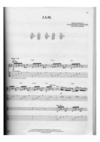 15235 Sheet music - 2 AM - Guitar