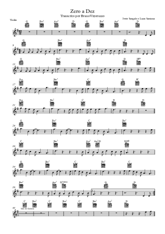 18295 Sheet music - Zero A Dez - Acoustic Guitar