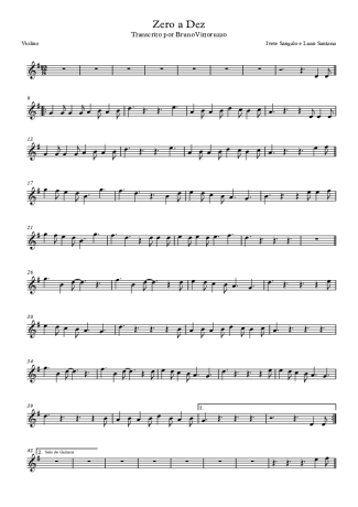 18296 Sheet music - Zero A Dez - Violin