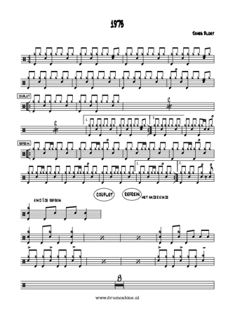 8870 Sheet music - 1973 - Drums