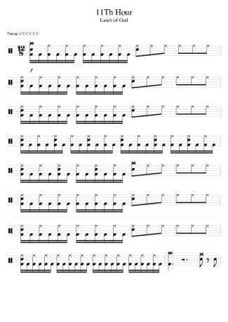 38694 Sheet music - 11th Hour - Drums