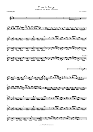 35411 Sheet music - Zona De Perigo - Clarinet (Bb)