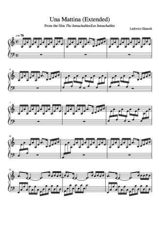 31315 Sheet music - (from The Intouchables) Una Mattina - Piano