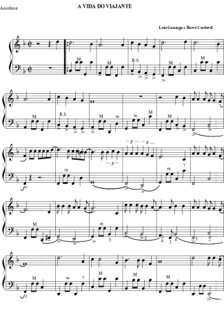 1916 Sheet music - A Vida do Viajante - Accordion