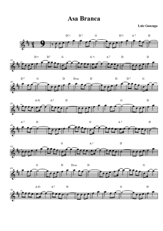 28729 Sheet music - Asa Branca - Clarinet (Bb)
