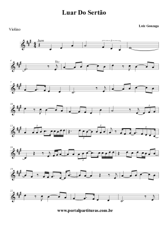 2133 Sheet music - Luar do Sertão - Violin