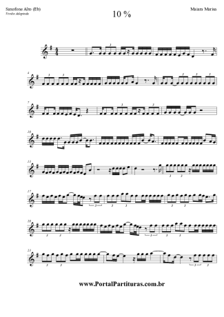 5624 Sheet music - 10% - Alto Saxophone