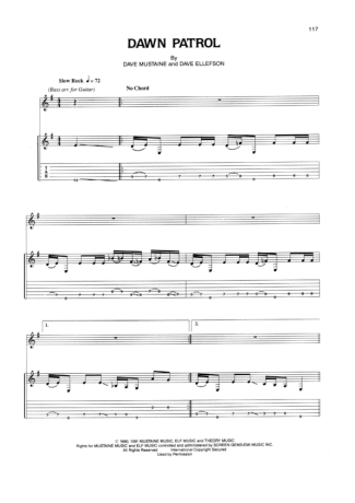 15273 Sheet music - Dawn Patrol - Guitar