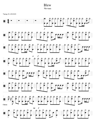 38725 Sheet music - Blew - Drums