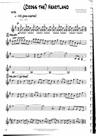 19239 Sheet music - (Cross The) Heartland - Guitar