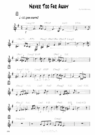 19325 Sheet music - Never Too Far Away - Guitar