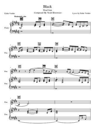 9977 Sheet music - Black - Piano