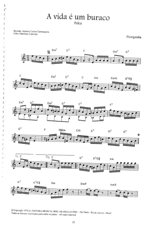 16904 Sheet music - A Vida É Um Buraco - Mandolin