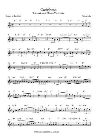 8051 Sheet music - Carinhoso - Mandolin