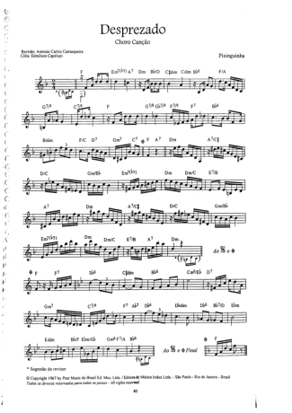 16780 Sheet music - Desprezado - Small Guitar