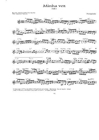 16938 Sheet music - Minha Vez - Mandolin