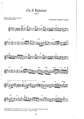 16943 Sheet music - Os 8 Batutas - Mandolin