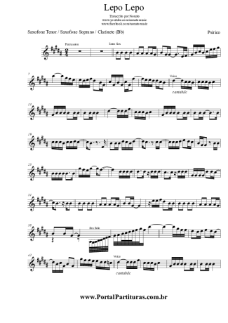 29015 Sheet music - Lepo, Lepo - Clarinet (Bb)