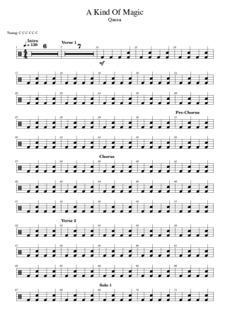 43712 Sheet music - A Kind Of Magic - Drums