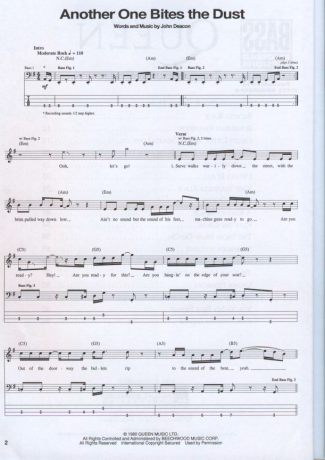 23468 Sheet music - Another ONe Bites The Dust - Bass