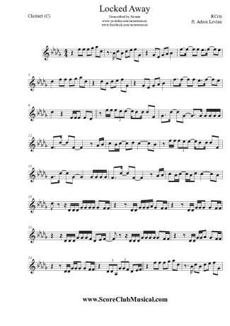 5156 Partitions - Locked Away (ft. Adam Levine) - Clarinette (Do)