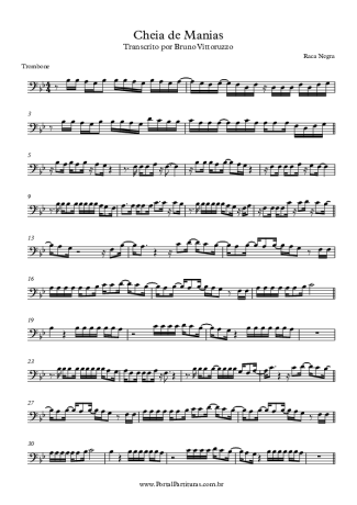 15802 Sheet music - Cheia De Manias - Trombone