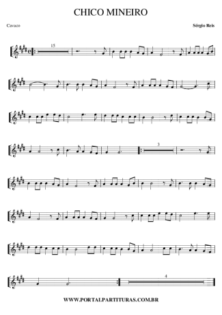1206 Sheet music - Chico Mineiro - Small Guitar