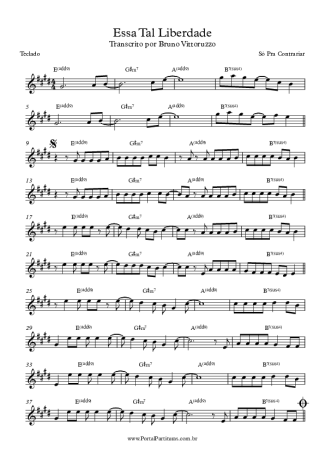 7468 Sheet music - Essa Tal Liberdade - Keyboard