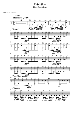 40404 Sheet music - Painkiller - Drums