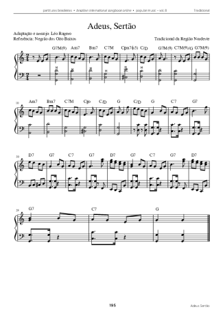 22654 Sheet music - Adeus Sertão - Accordion