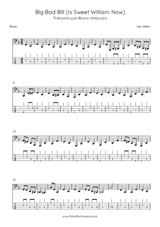 26073 Sheet music - Big Bad Bill (Is Sweet William Now) - Bass