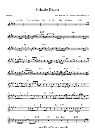 6983 Sheet music - Criação Divina - Keyboard