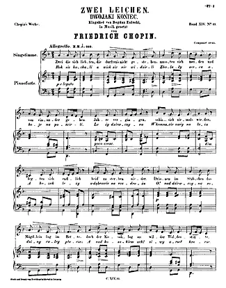 37124 Partitura - Zwei Leichen - Piano