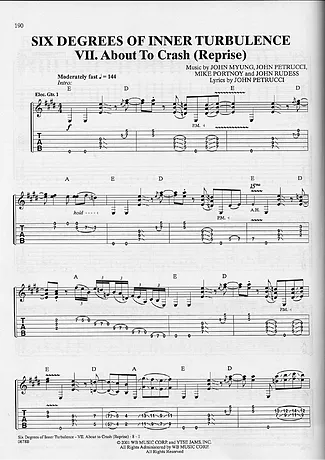 18381 Partitions - About To Crash (Reprise) - Guitare