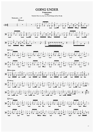 34437 Partitions - Going Under - Batterie