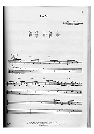 15235 Partitions - 2 AM - Guitare