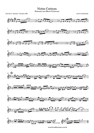 28537 Partitura - Noites Cariocas - Clarinete (Si♭)