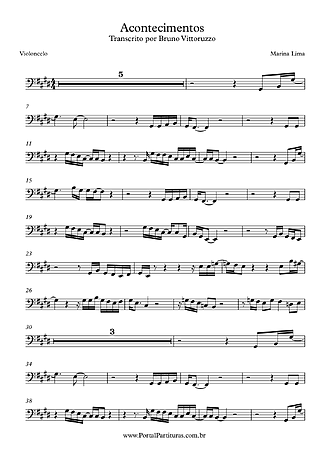 6886 Spartiti - Acontecimentos - Violoncello