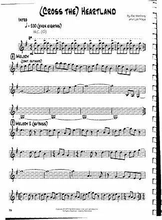 19239 Partitions - (Cross The) Heartland - Guitare