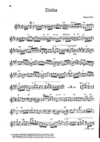 3368 Sheet music - Zinha - Flute