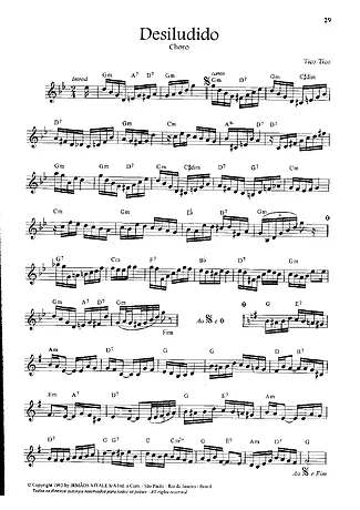 3456 악보 - Desiludido - 플루트