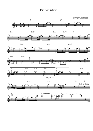 10cc  score for Clarinet (Bb)