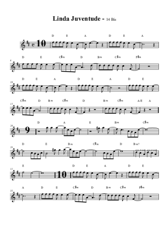 14 bis Linda Juventude score for Clarinet (Bb)