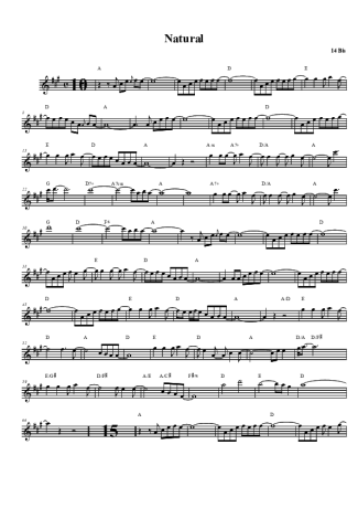 14 bis Natural score for Tenor Saxophone Soprano (Bb)