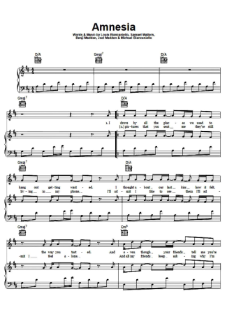 5 Seconds of Summer  score for Piano