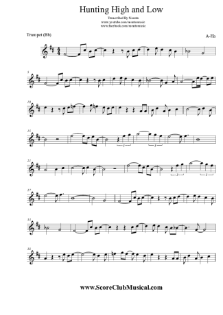 A-ha  score for Trumpet