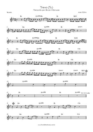 ANAVITÓRIA Trevo (Tu) score for Keyboard