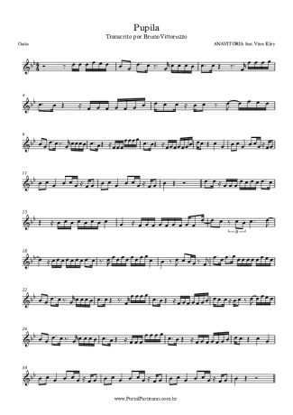 ANAVITÓRIA feat. Vitor Kley Pupila score for Harmonica