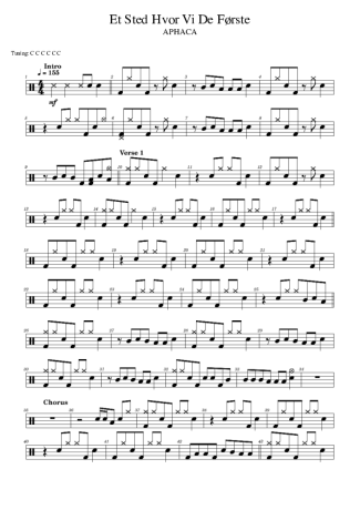Score for Drums
