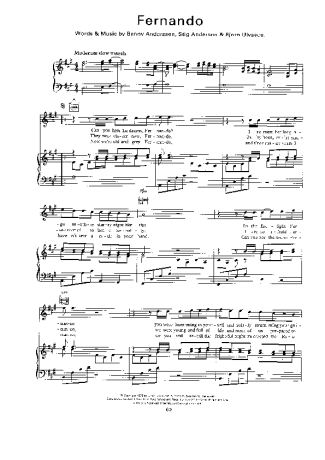 Abba Fernando score for Piano